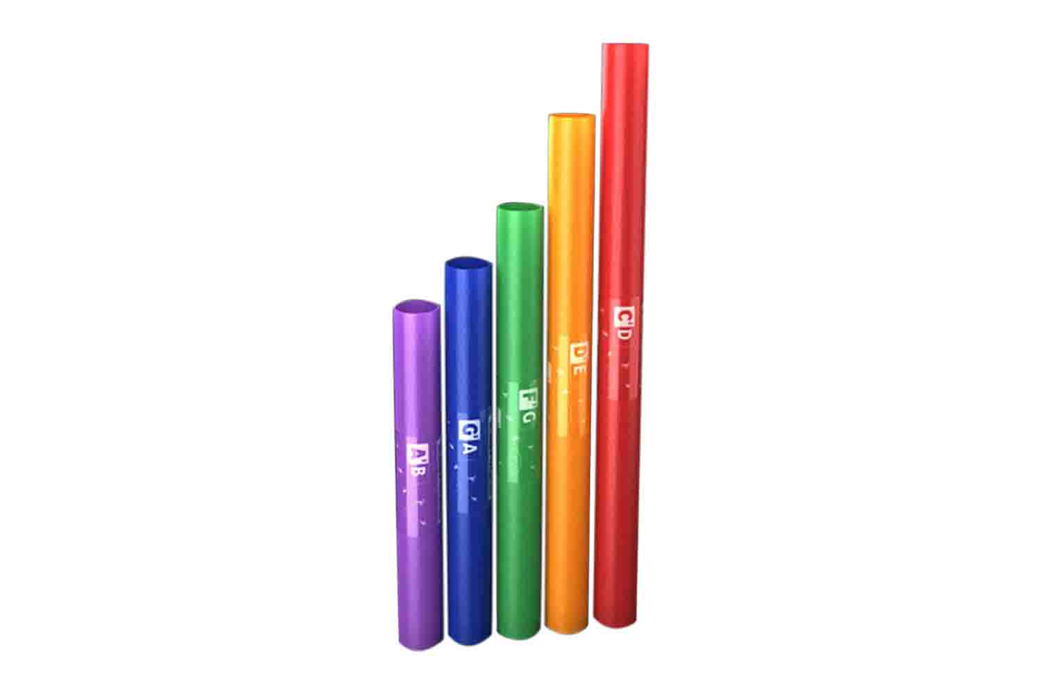 Бар Чаймс Boomwhackers BWCW-P Boomwhackers - Хроматический набор, 5 нот - фото 1