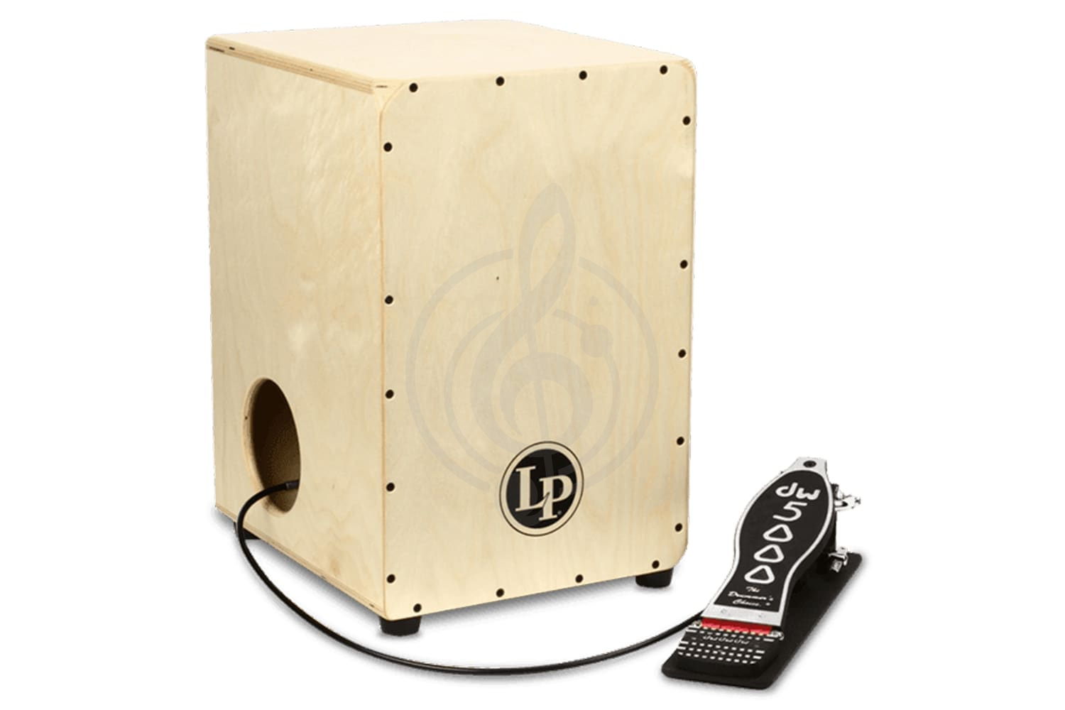 Кахон Latin Percussion LP1400NWP 2-Sided Cajon With DW Pedal - Кахон с педалью - фото 1