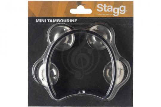 Тамбурин STAGG TAB-MINI/BK - мини-тамбурин с ручкой - фото 2