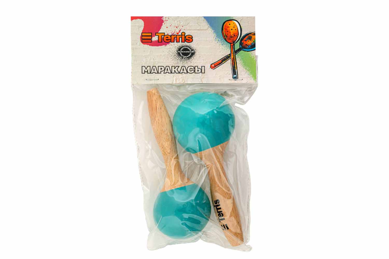 Маракас TERRIS MRS-GG2 lake blue - Маракасы - фото 2